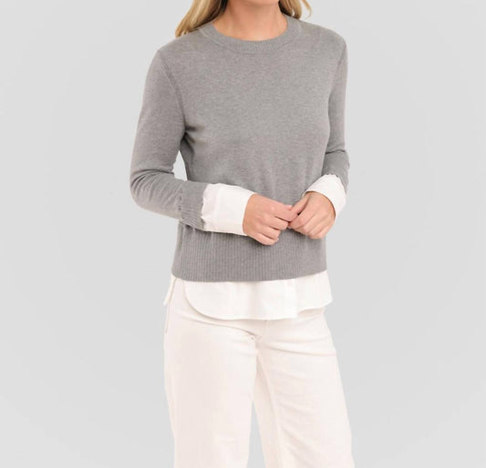 Alashan Cashmere - Duet Shirttail Crew Sweater