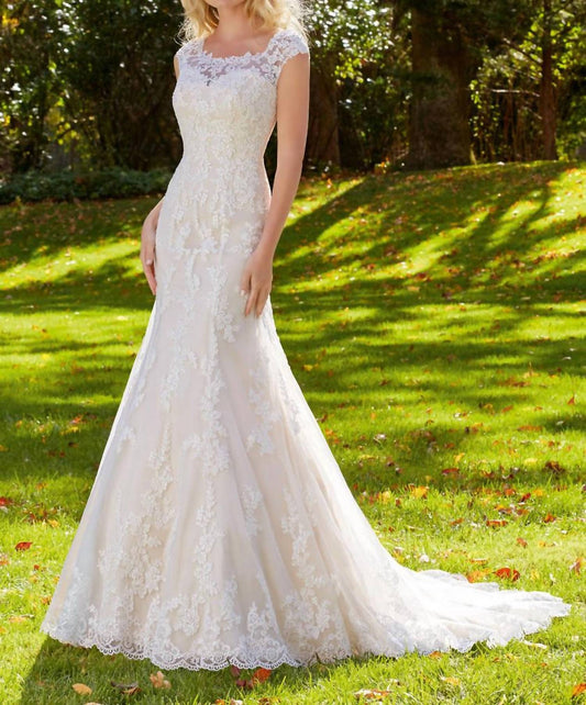 Morilee - Alencon Lace Applique Gown