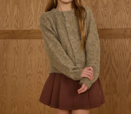 Rylee + Cru - Girls' Fuzzy Cardigan