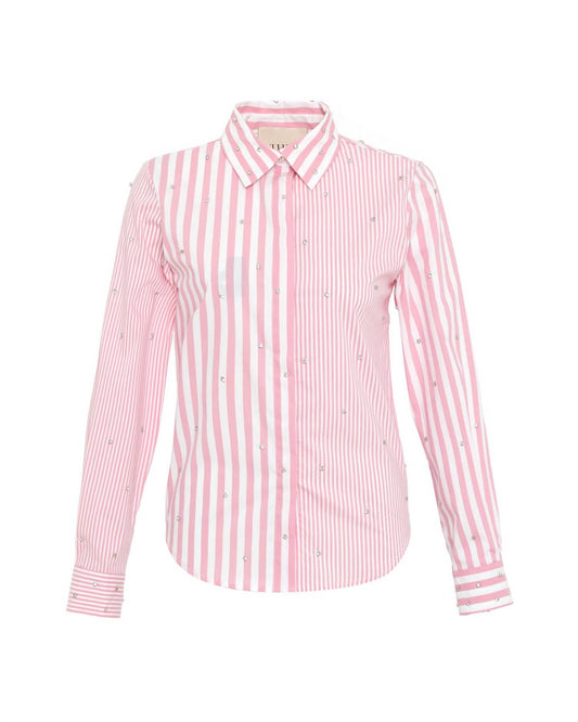 Theo The Label - Women's Echo Mix Stripe Pearly Shirt