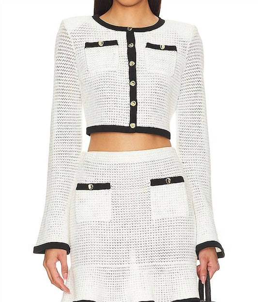 Self-Portrait - Crochet Cardigan