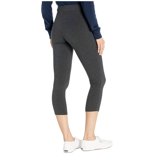 Women's Wide Waistband Blackout Cotton Capri Legging