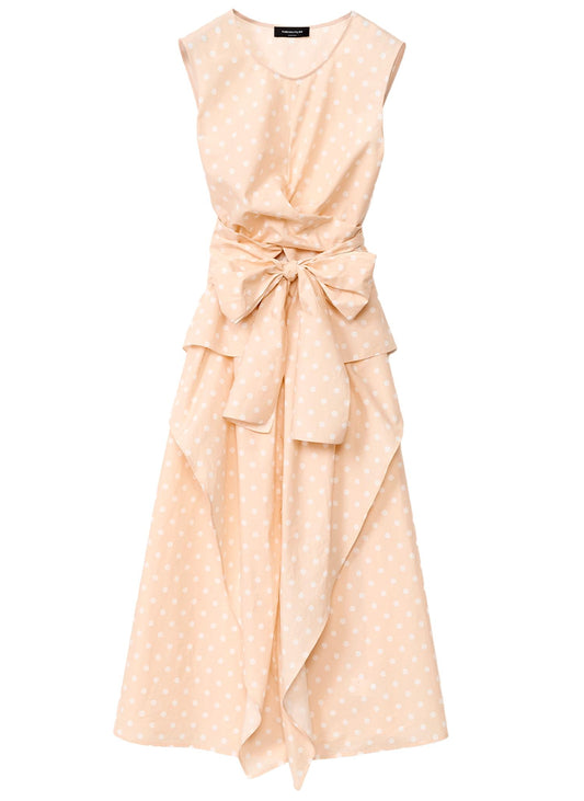 Fabiana Filippi - Polka Dot Poplin Sleeveless Dress