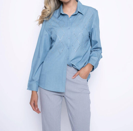 Picadilly - Rhinestone Summer Shirt