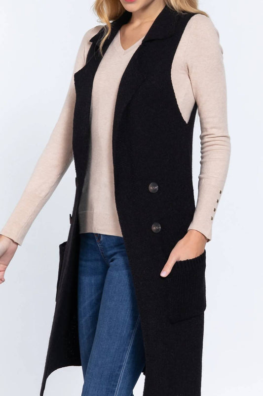 Active Basic - Paris Longline Sweater Vest