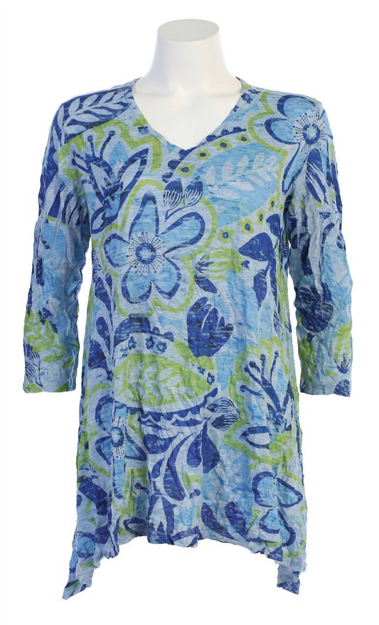 Jess & Jane - Women's Simply Crushed Melange Tunic