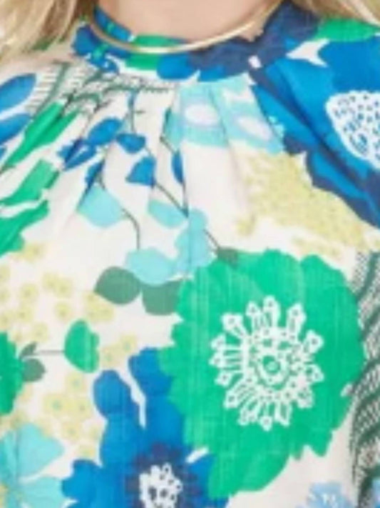 Jade - Pleated Neck Maxi Dress