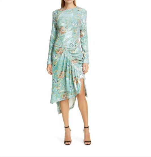 Preen By Thornton Bregazzi - Floral Sequin Evening Cocktail Dress