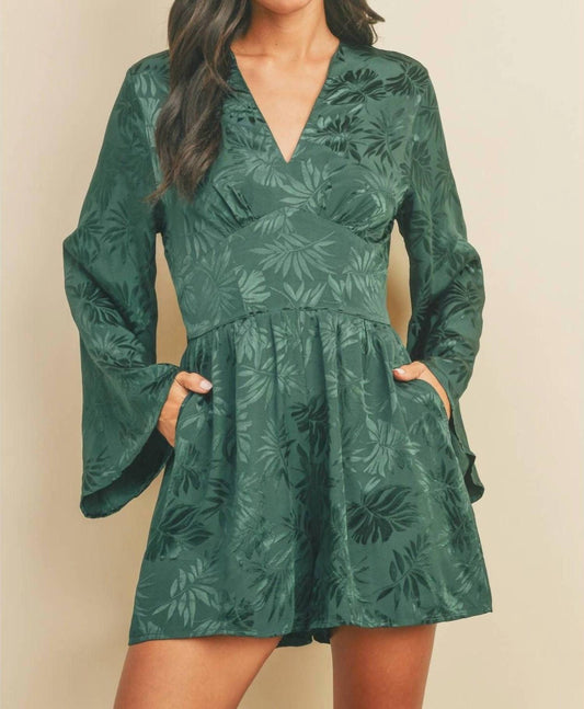 Dress Forum - Tropical Jacquard Kimono Romper