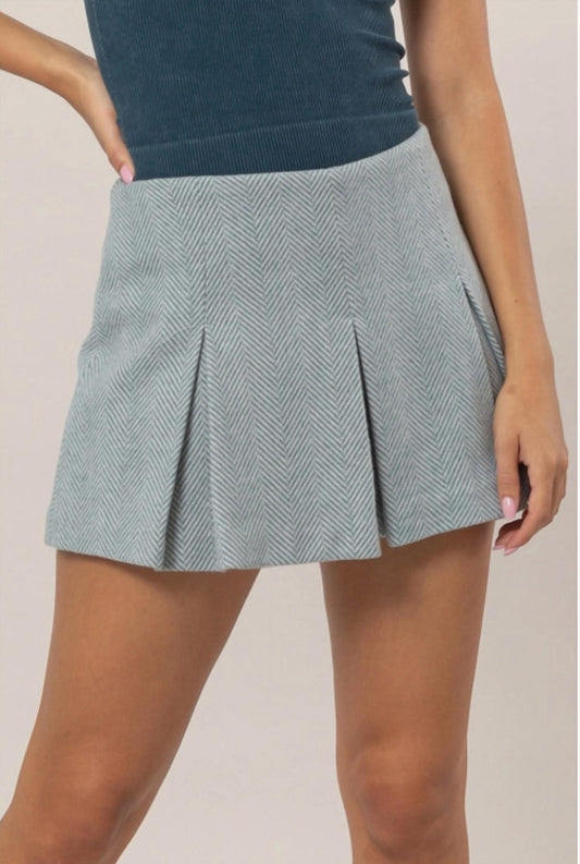 Hyfve - Herringbone Pleated Skort