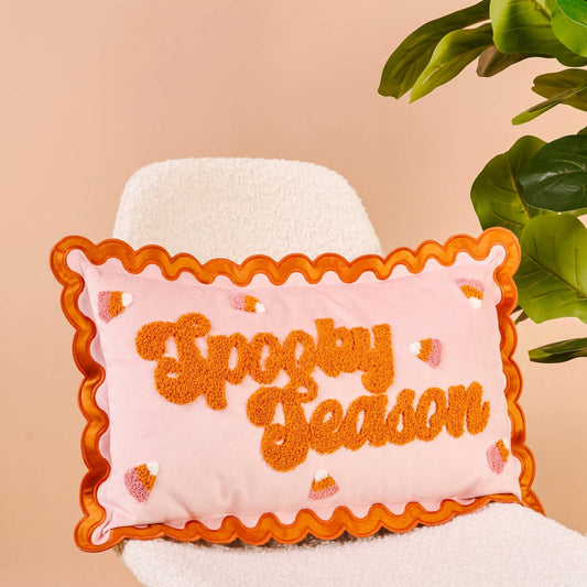 The Darling Effect - Scalloped Rectangle Throw Pillow