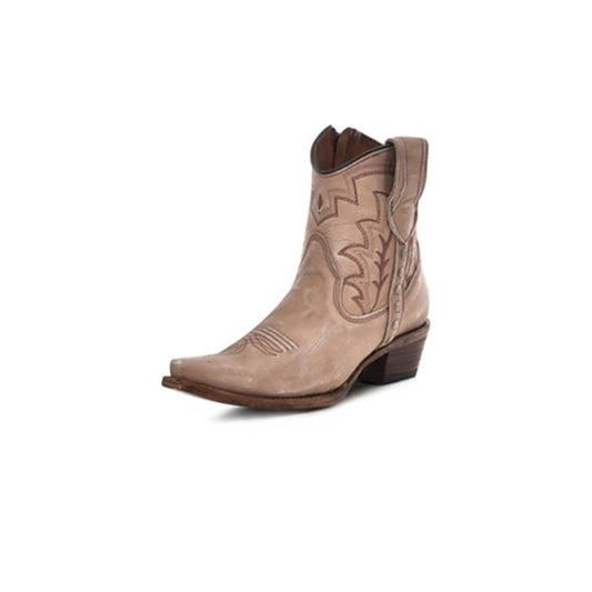 Corral - Women's Embroidery And Zipper Ankle Boots