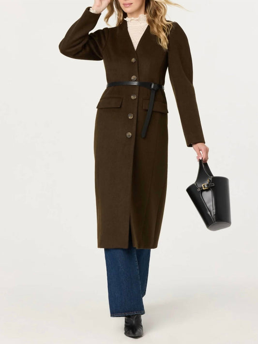 Astr - Glorimar Belted Longline Coat