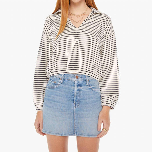 Mother - Long Drop Cinch Pullover Top