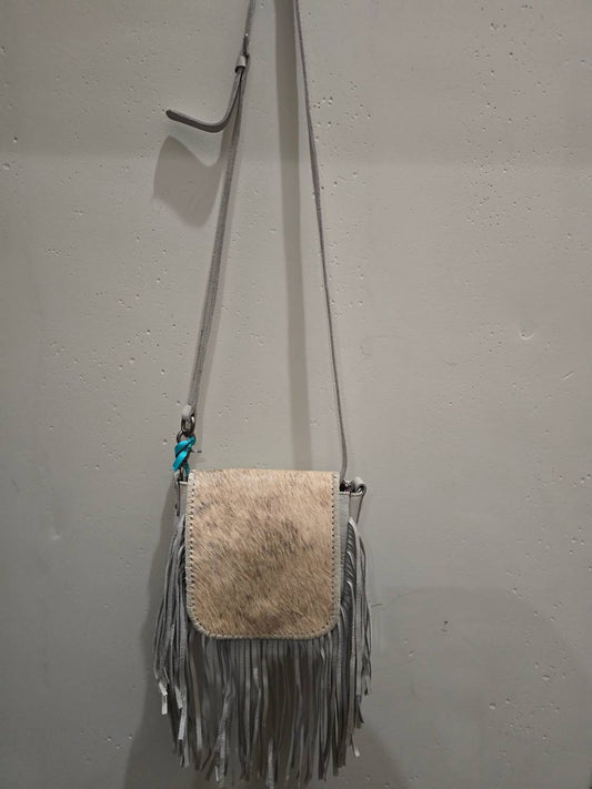 Montana West - Women's Fringe And Cowhide Crossbody Bag
