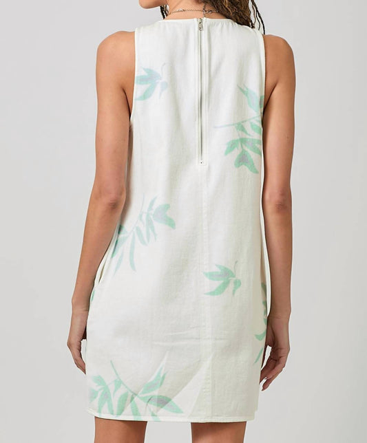 Mystree - Floral Printed Denim Shift Dress