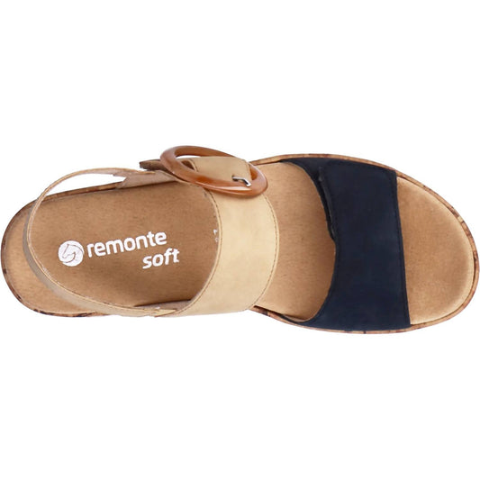 Remonte - Women's Jocelyn 53 Nubuck Leather Wedge Sandal