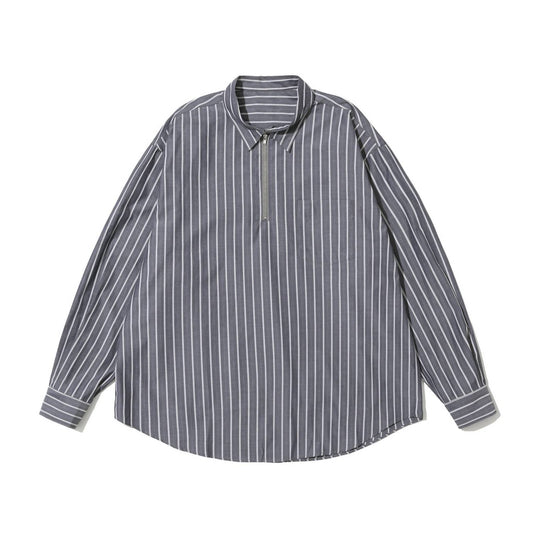 Proper - Men's Half Zip Striped Shirt