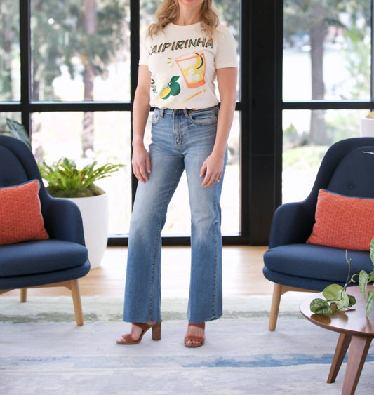 Daze - Far Out Hi-rise Wide Leg Denim Jeans