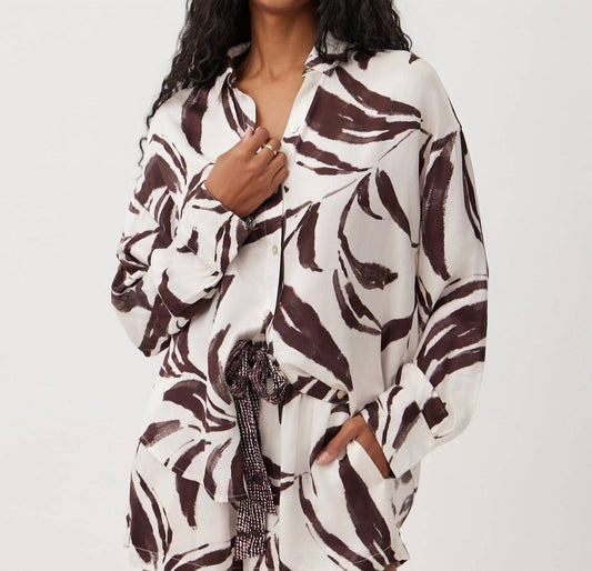 Bella Dahl - Contrast Oversized Button Down Shirt