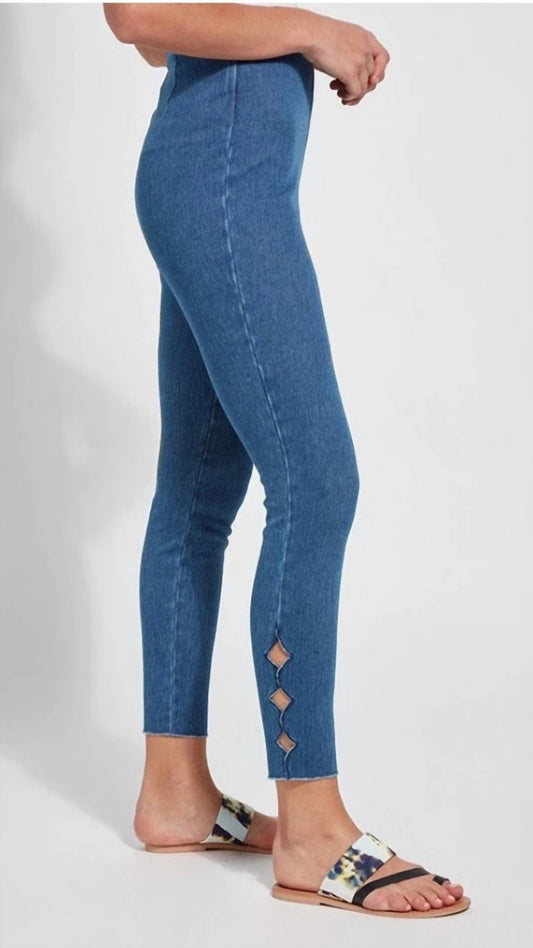 Lysse - Side Scallop Ankle Crop Leggings