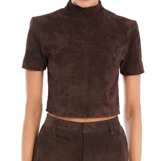 Ser.O.Ya - Tessi Suede Top