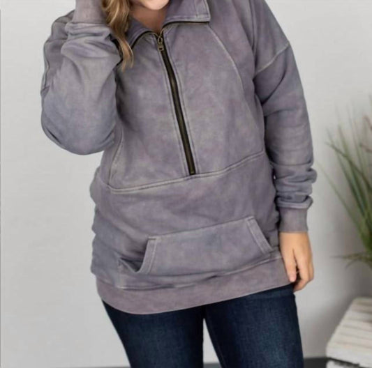 Michelle Mae - Vintage Wash Half-Zips