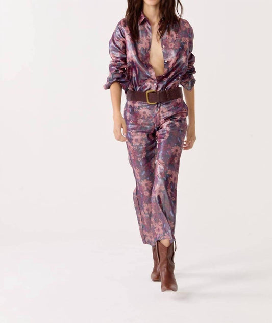 Lanhtropy - Astro Metallic Linen Pants