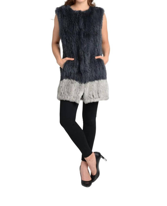 Love Token - Alexa Genuine Real Rabbit Fur Vest