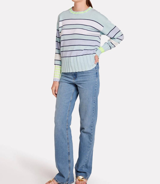 Wispr - Ocean Stripe Crew Sweater