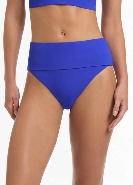 Jets - Jetset Fold Down High Waisted Bikini Bottom