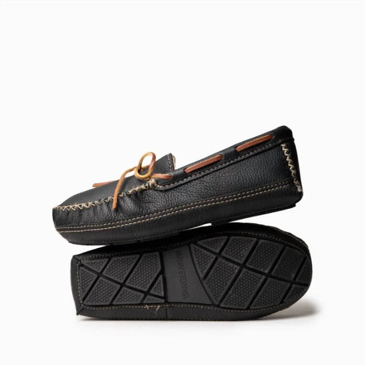 Minnetonka - Men's Sheepskin Moose Flat Slipper