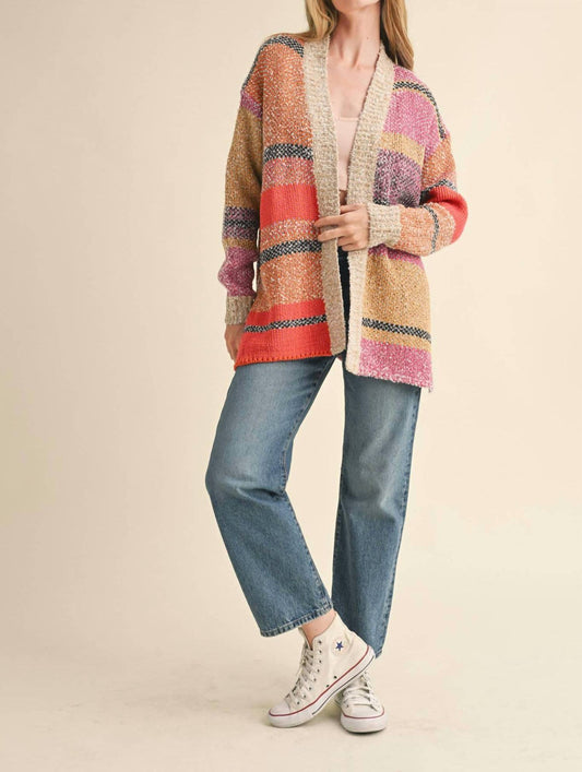 &Merci - Oversized Colorblock Cardigan