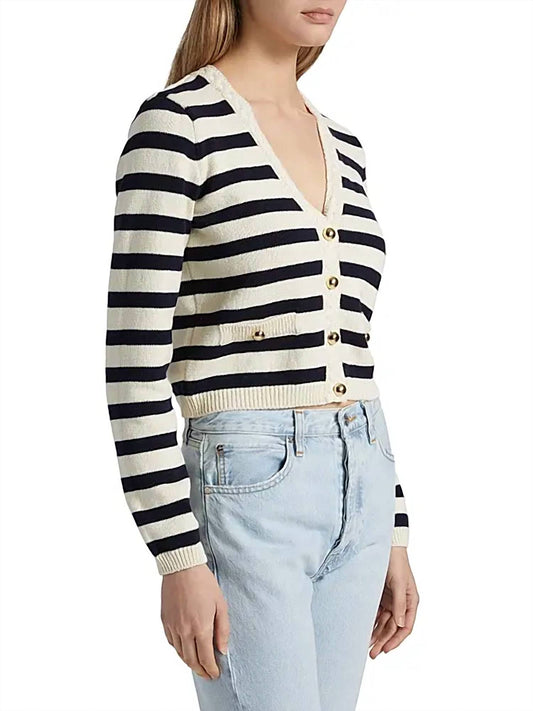 Frame - The Harbor Stripe Cardigan