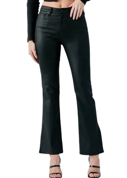 Hidden - Hi-rise Side Slit Bootcut