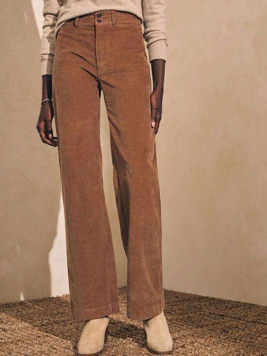 Faherty - Stretch Cord Wide Leg Pant