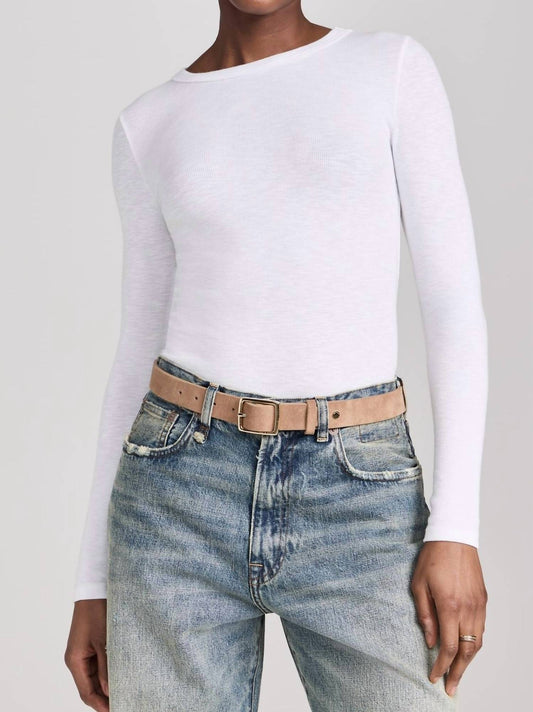 Enza Costa - Textured Rib Crew Tee