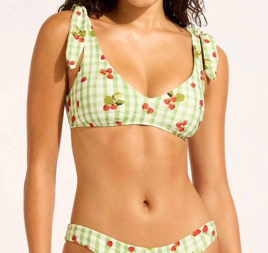 Seafolly - Beach Picnic Sweetheart Tank Bikini Top