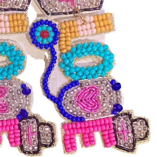 Bosuk - Women's Love Nurse Beaded Earrings