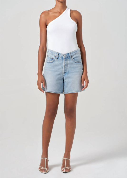 Agolde - V-waist Baggy Denim Shorts