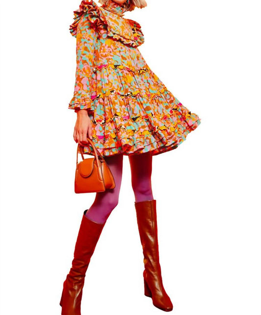 Celia B - Coquelicot Long Sleeve Flowy Dress