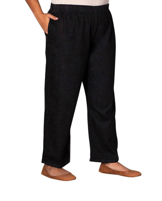 On The Plus Side - Plus Size Wide Leg Denim Jeans