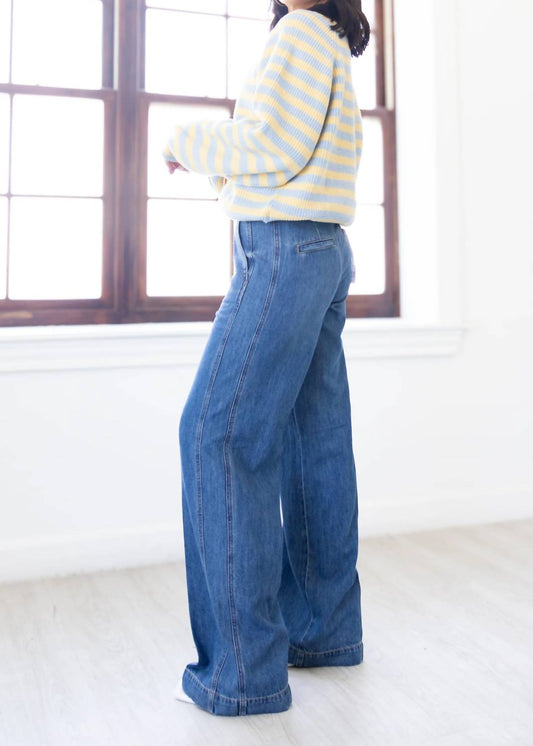 Pistola - Jadyn Seamed Low Slung Palazzo Jeans