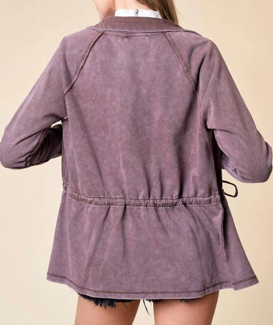 Doe And Rae - Zip Up Front Knit Jacket