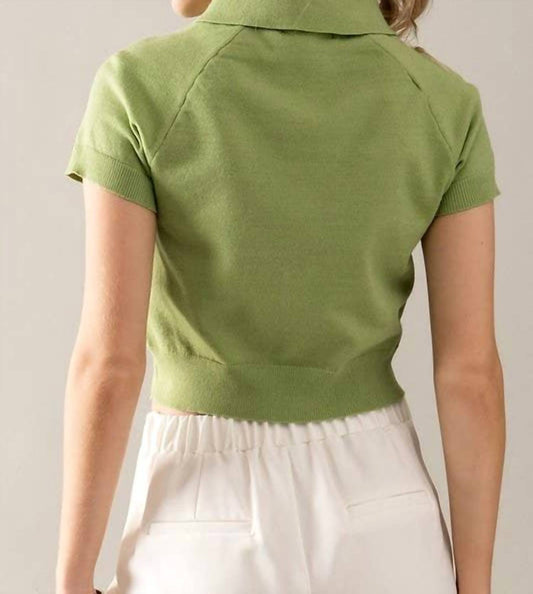 Urban Daizy - Cropped Polo Shirt