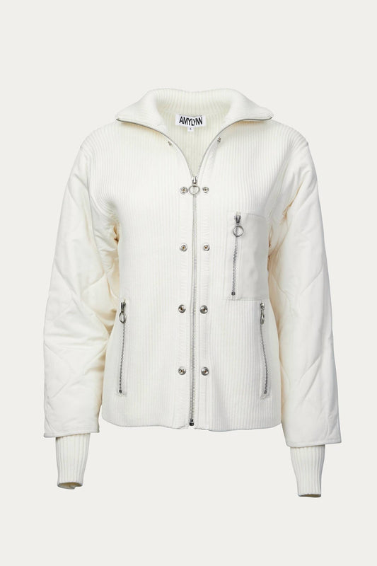 ASH QUILTED PADDED REMOVABLE SHELL JACKET