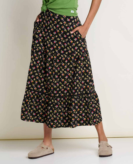 Toad&Co - Marigold Tiered Midi Skirt