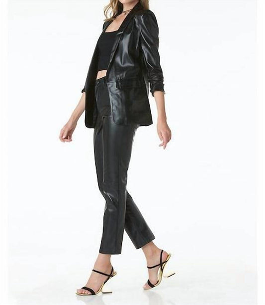 Tart Collections - KIA VEGAN LEATHER BLAZER