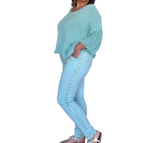 Made In Italy - Studs & Diamante Italian Magic Pants