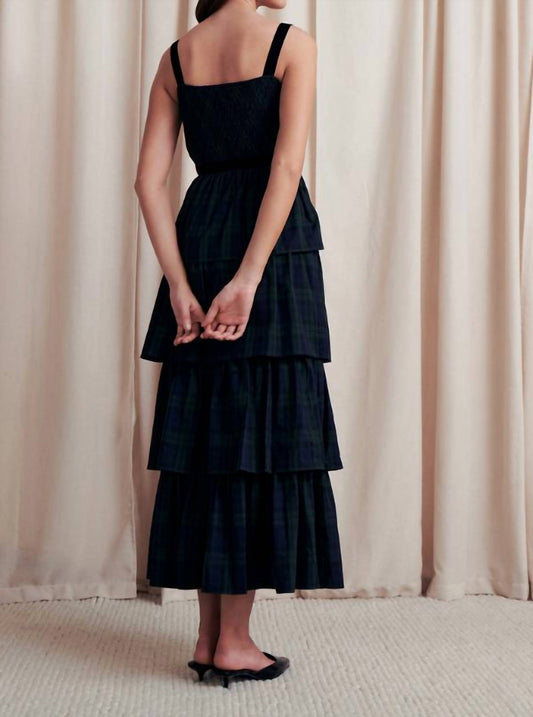 Saylor - Noel Holiday Plaid Midi Dress